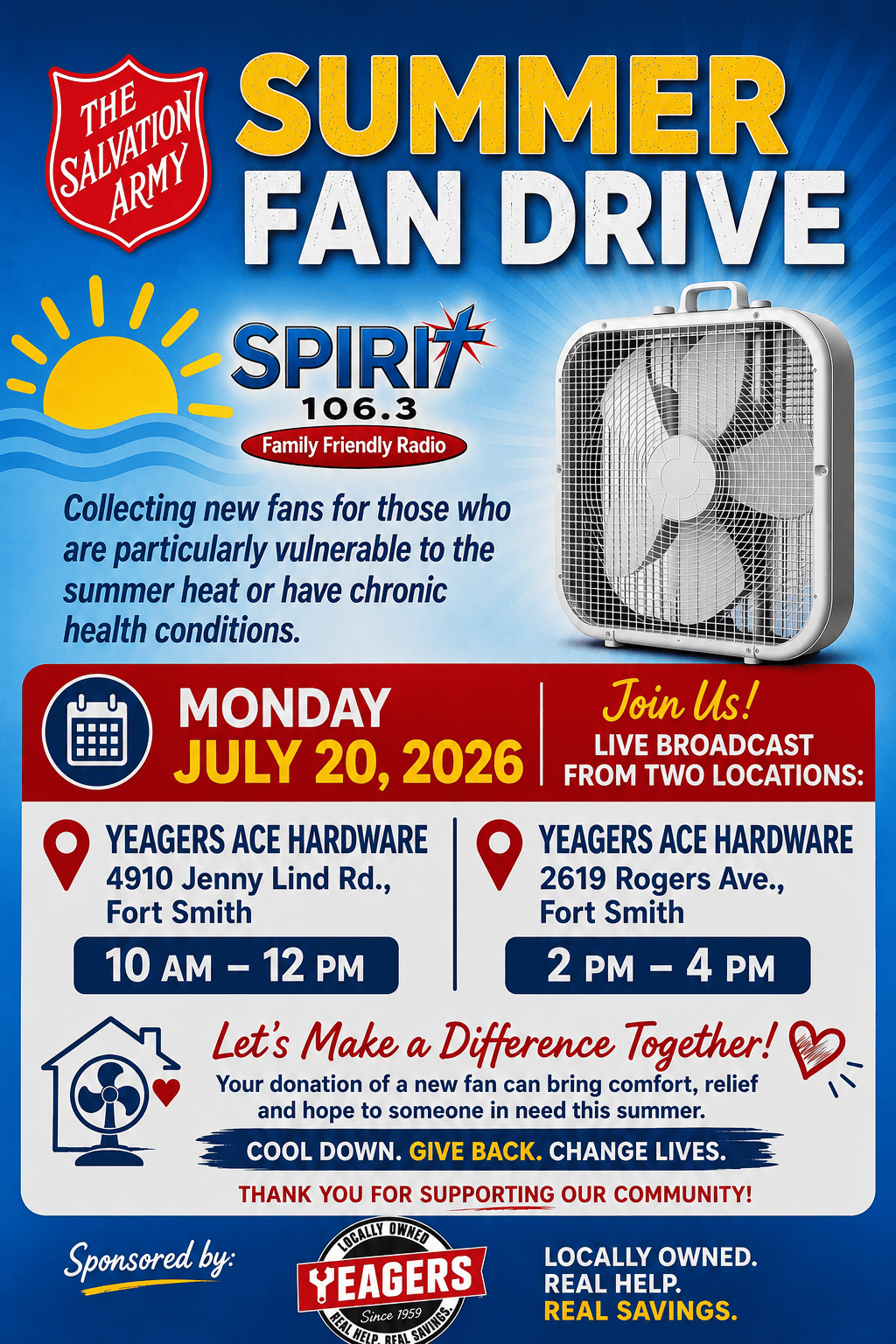 Salvation Army Fan Drive