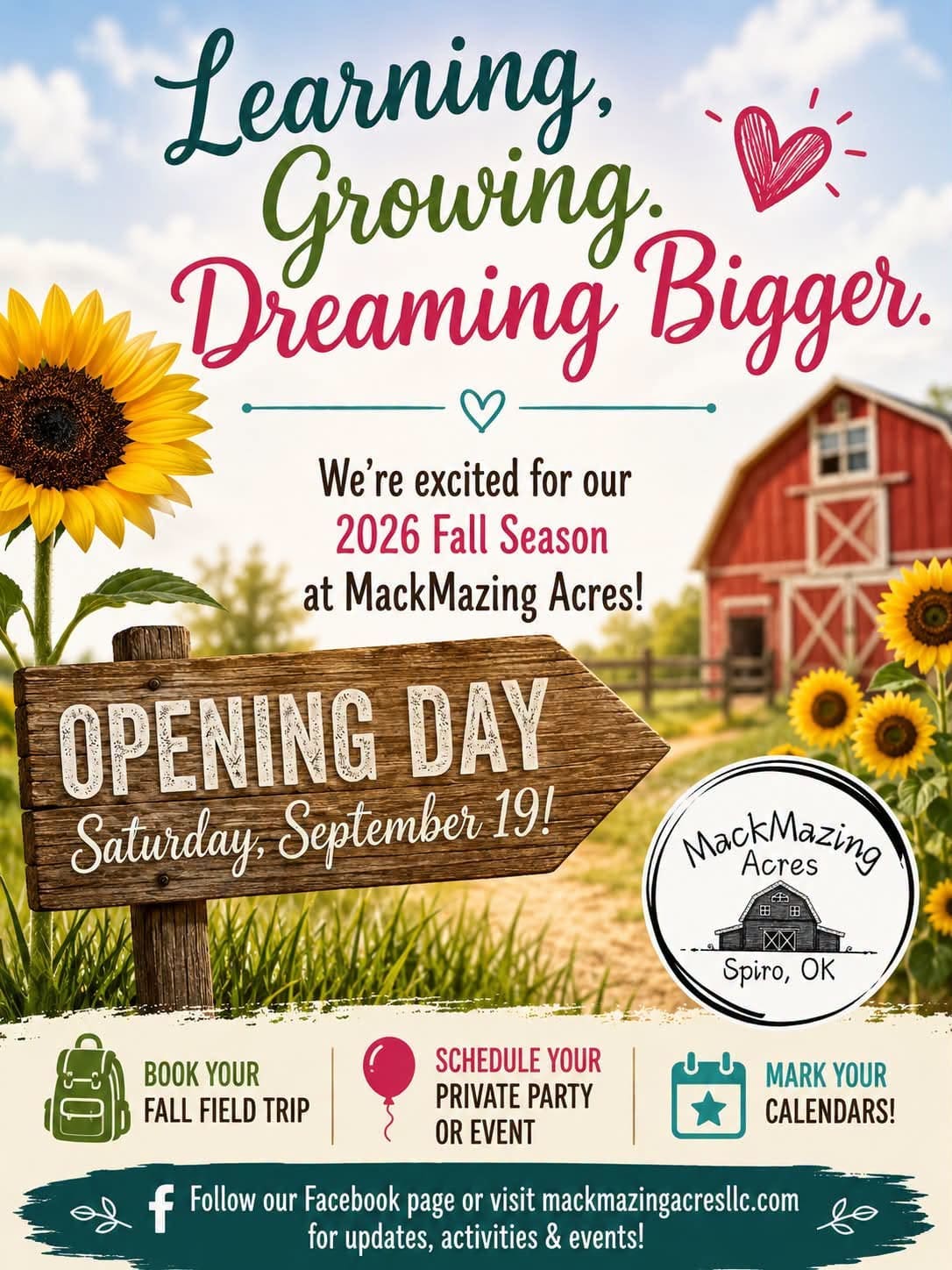 MackMazing Acres Opening Day